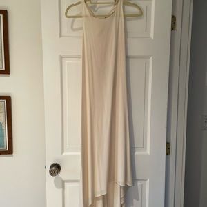 Silk maxi dress, perfect for warm summer days and nights.